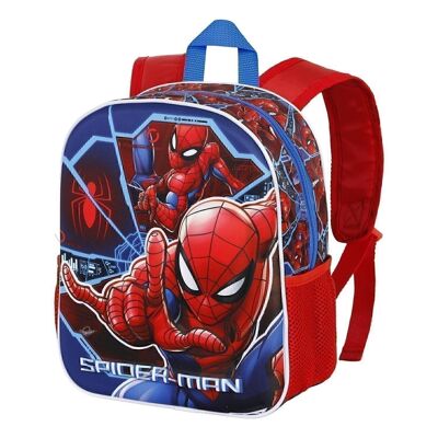 Marvel Spiderman Brave-Small 3D Backpack, Blue