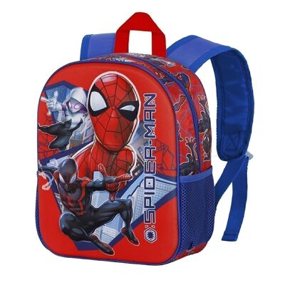Marvel Spiderman Ways-Small 3D Backpack, Red