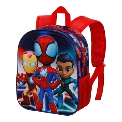 Marvel Spiderman Glow-Small 3D Backpack, Blue
