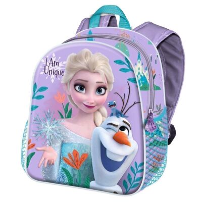 Disney Frozen 2 Unique-Mochila 3D Pequeña, Malva