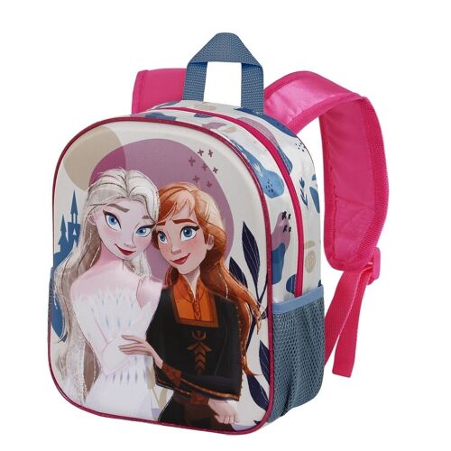 Disney Frozen 2 Castle-Mochila 3D Pequeña, Multicolor