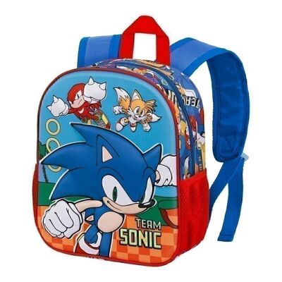 Sega-Sonic Team-Backpack 3D Small, Blue