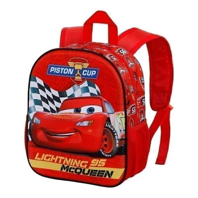 Disney Cars 3 Piston-Small 3D Backpack, Red