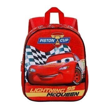 Disney Cars 3 Piston-Small Sac à dos 3D Rouge 2
