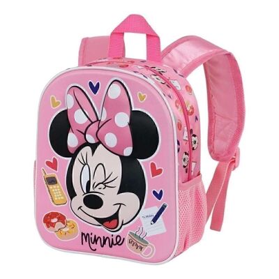 Disney Minnie Mouse Wink-Small 3D Backpack, Pink