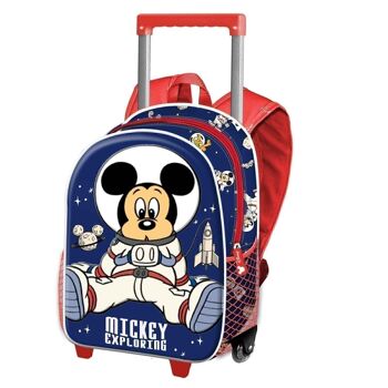 Disney Mickey Mouse Astronaut-3D Sac à dos à roulettes Petit, Bleu