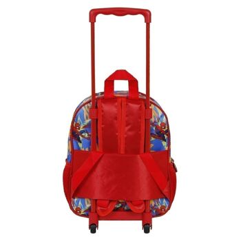 Marvel Spiderman Leader-3D Sac à dos avec petites roulettes Bleu 3