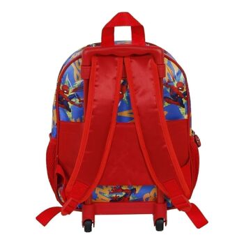 Marvel Spiderman Leader-3D Sac à dos avec petites roulettes Bleu 4