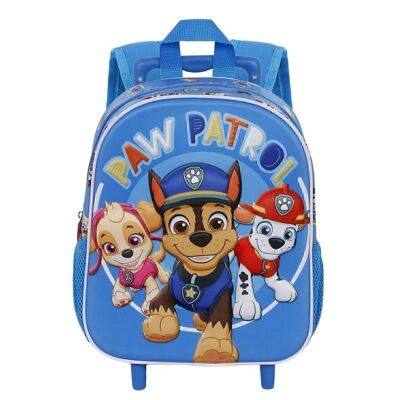Paw Patrol Eats!-3D Small Wheeled Backpack, Multicolor
