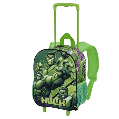Marvel Hulk Destroyer-3D Rucksack mit Rollen, klein, grün
