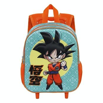 Dragon Ball (Dragon Ball) Brave-3D Sac à dos avec roulettes Petit, Bleu 2