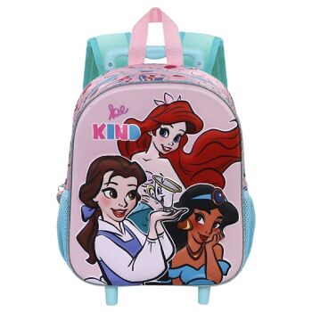 Disney Princess Kind-3D Petit sac à dos à roulettes Rose 2