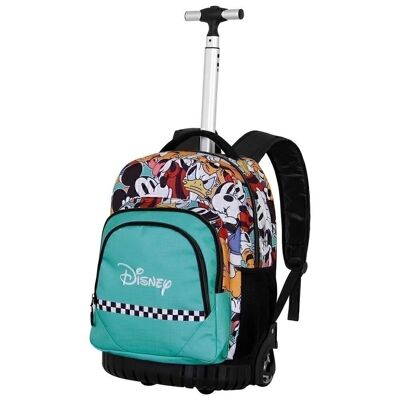 Disney Mickey Mouse Squares-GTS FAN Trolley Backpack, Blue