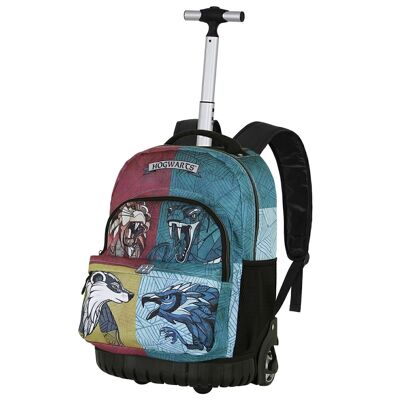 Harry Potter Magic Animals-GTS FAN Trolley Backpack, Black