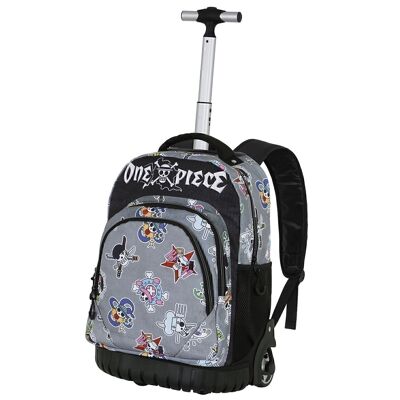 One Piece Skull Symbols-GTS FAN Trolley Backpack, Gray