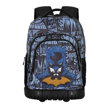 DC Comics Batman Wayne-GTS FAN Sac à dos à roulettes Bleu 2