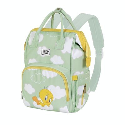 Looney Tunes Tweety (Tweety) Clouds-Mommy Backpack, Green