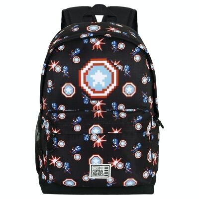 Marvel Captain America Captain Pixel-ECO 2 Backpack.0, Black