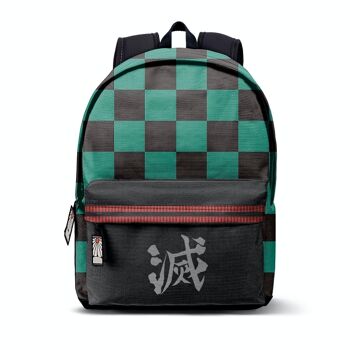 Demon Slayer Tanjiro-Sac à Dos ECO 2.0, Multicolore