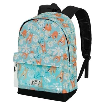 Ô mon Pop ! Lazy-Backpack HS Transparent, Turquoise