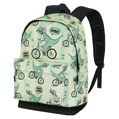 O My Pop! Dinorrr-HS FAN 2.0 Backpack, Green