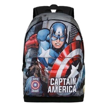 Sac à dos Marvel Captain America Defender-HS FAN 2.0, noir 2