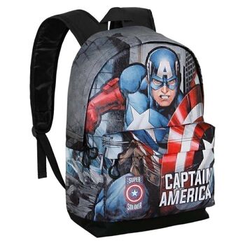 Sac à dos Marvel Captain America Defender-HS FAN 2.0, noir 3
