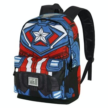 Marvel Captain America Tekk Costume-HS FAN 2 Sac à dos.0, bleu 1