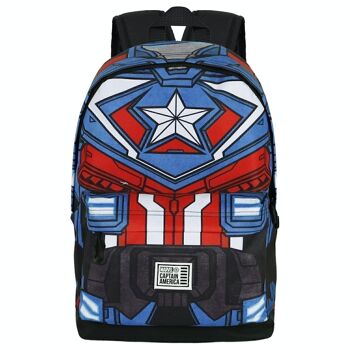 Marvel Captain America Tekk Costume-HS FAN 2 Sac à dos.0, bleu 2