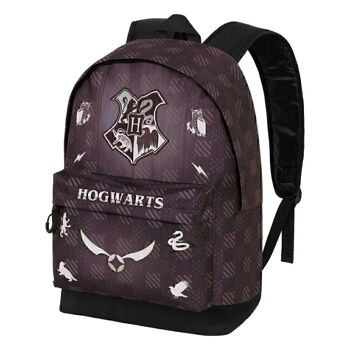 Harry Potter Poudlard-Sac à Dos HS FAN 2.0, Marron 1