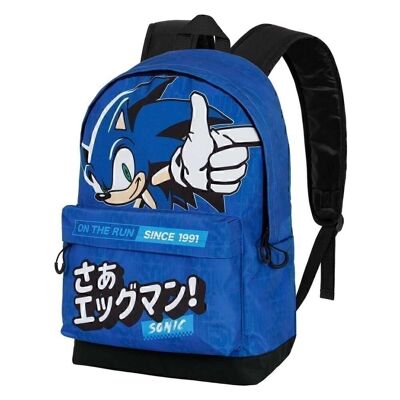 Sega-Sonic On the Run-Rucksack HS FAN 2.0, Blau