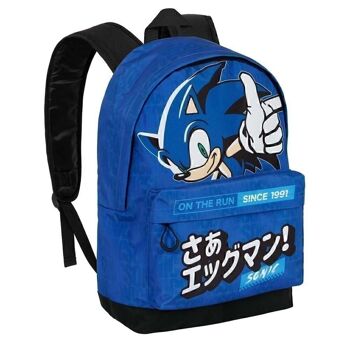 Sega-Sonic On the run-Sac à dos HS FAN 2.0, Bleu 3