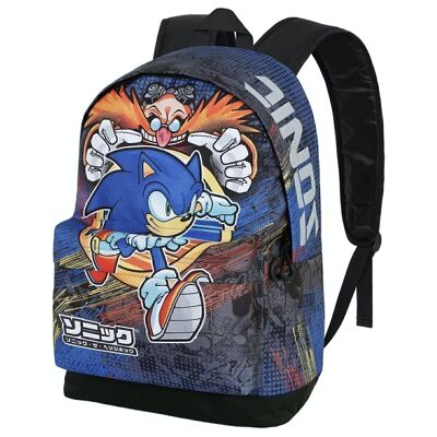 Sega-Sonic Checkpoint-Backpack HS FAN 2.0, Blue