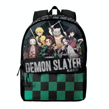 Demon Slayer Kimetsu no Yaiba-Sac à dos HS FAN 2.0, Noir