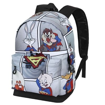 Looney Tunes Super Tunes-Backpack HS FAN 2.0, Gray