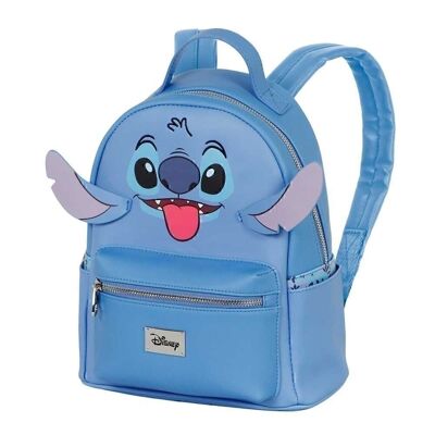 Disney Lilo and Stitch Face-Heady Backpack, Blue