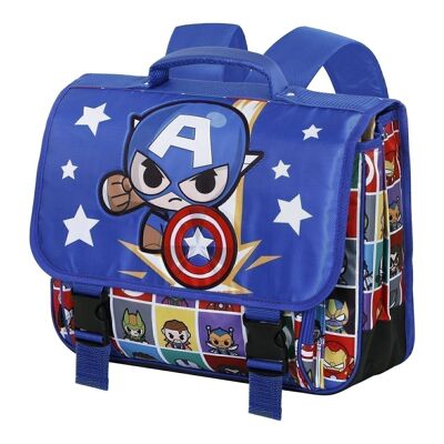 Marvel Captain America Punch-Cartable Backpack 2.0, Blue