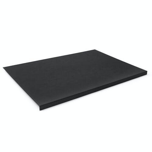 Desk Pad Calliope Bonded Leather Black - Edge Protection and Perimeter Stitching