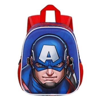 Marvel Captain America First-Mask Sac à dos Bleu 2