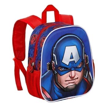 Marvel Captain America First-Mask Sac à dos Bleu 3