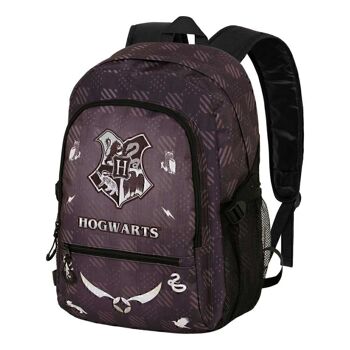 Harry Potter Poudlard-Sac à Dos Fight FAN 2.0, Marron 1