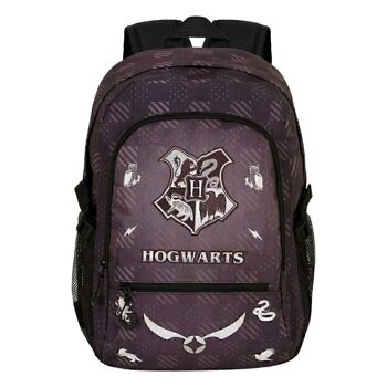 Harry Potter Poudlard-Sac à Dos Fight FAN 2.0, Marron 2