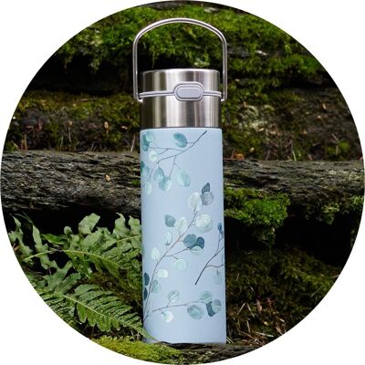 Stainless steel bottle LEEZA Eucalyptus