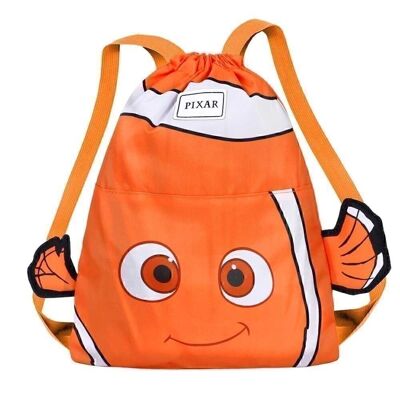 Disney Finding Nemo Swim-Joy Drawstring Bag, Orange