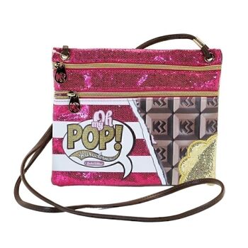 Ô mon Pop ! Chocolat-Action Mini sac à bandoulière horizontal, rose 2