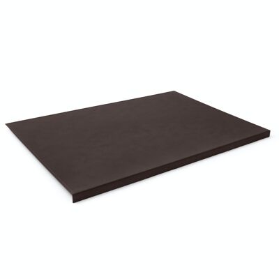 Desk Pad Calliope Bonded Leather Dark Brown - Edge Protection and Perimeter Stitching