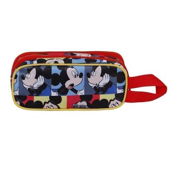 Disney Mickey Mouse Joyful-Double Trousse 3D Bleu 3