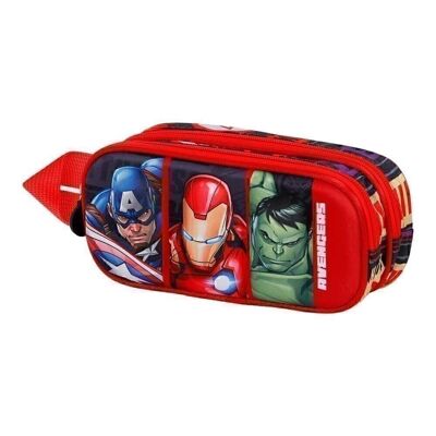 Marvel Avengers Union-Double 3D Pencil Case, Red