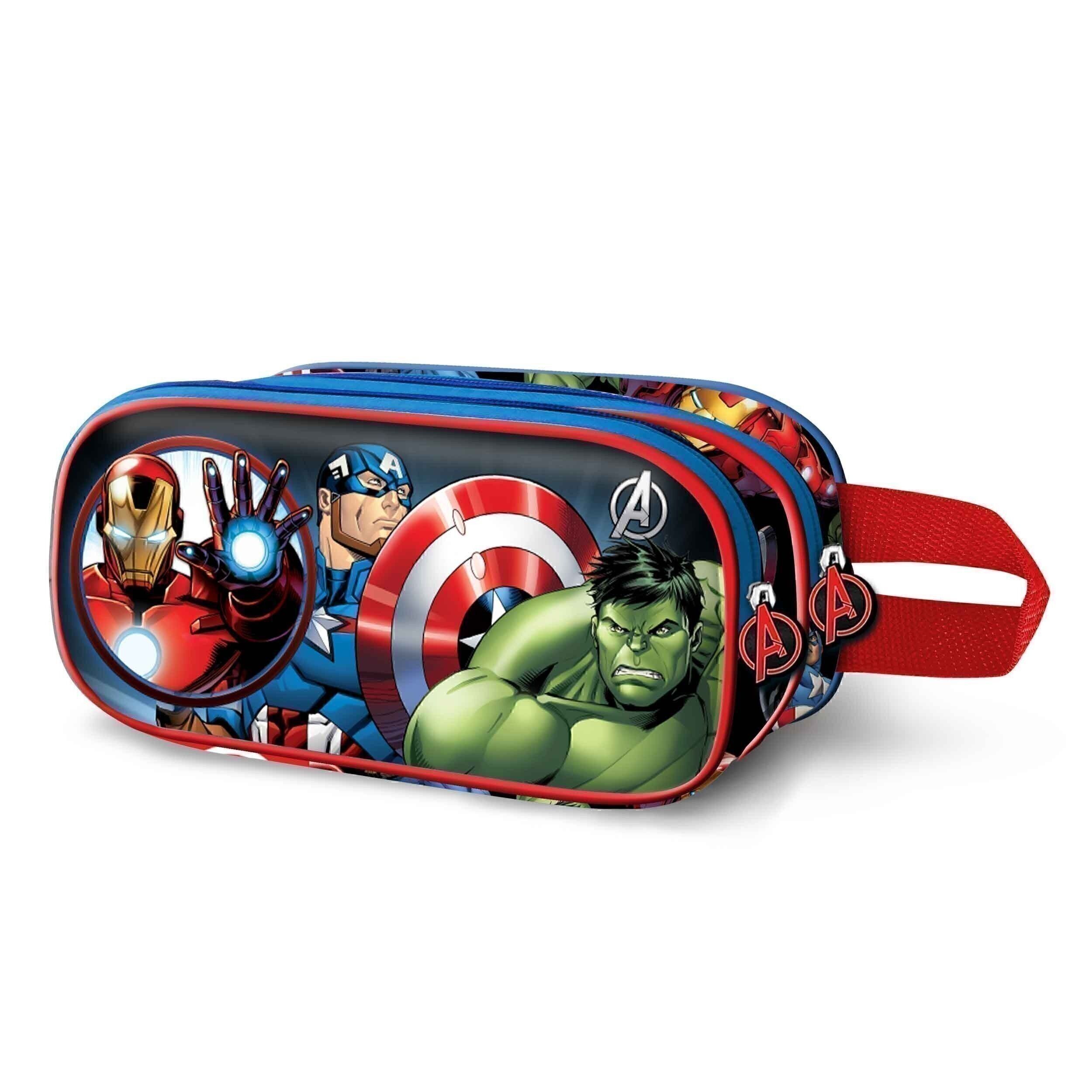 Marvel The Avengers Superhero-Double Trousse 3D Bleu