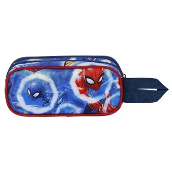 Marvel Spiderman Puissant-Double Trousse 3D Bleu 3